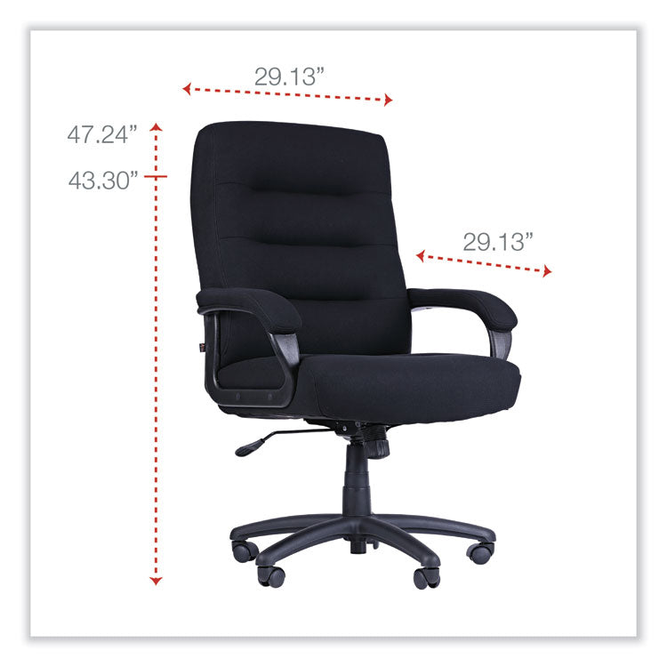 Alera Kesson Series High-Back Office Chair, Supports Up to 300 lb, 19.21" to 22.7" Seat Height, Black 2