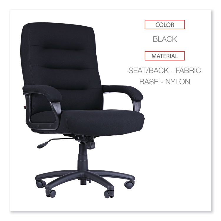 Alera Kesson Series High-Back Office Chair, Supports Up to 300 lb, 19.21" to 22.7" Seat Height, Black 3