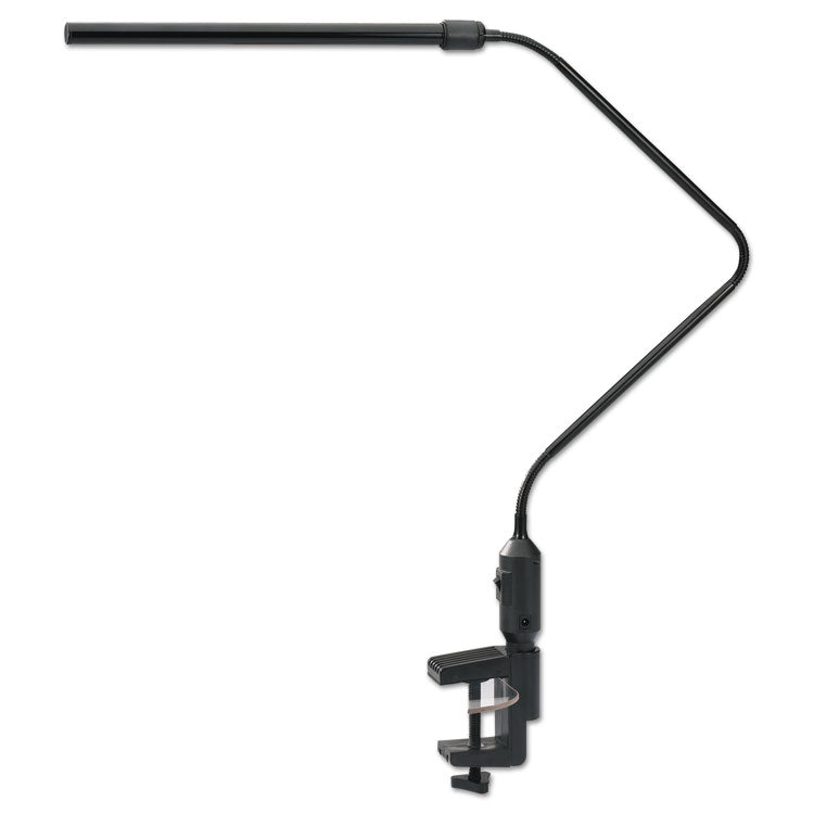 LED Desk Lamp With Interchangeable Base Or Clamp, 5.13w x 21.75d x 21.75h, Black 1