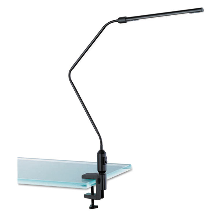 LED Desk Lamp With Interchangeable Base Or Clamp, 5.13w x 21.75d x 21.75h, Black 3