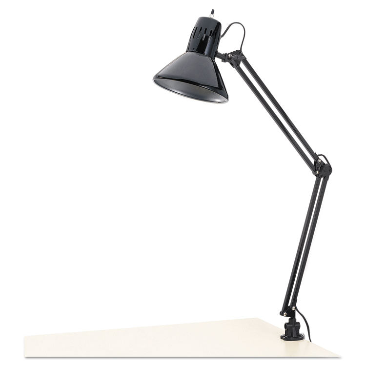 Architect Lamp, Adjustable, Clamp-on, 6.75w x 20d x 28h, Black 1