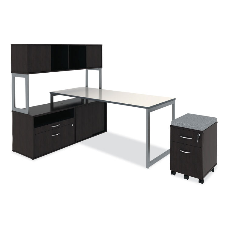 Alera Open Office Low Storage Cab Cred, 29.5w x 19.13d x 22.78h, Espresso 8