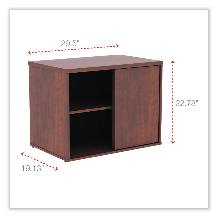 Alera Open Office Low Storage Cabinet Credenza, 29.5 x 19.13 x 22.78, Cherry 2