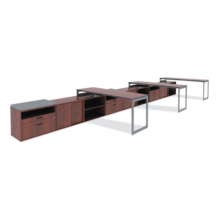 Alera Open Office Low Storage Cabinet Credenza, 29.5 x 19.13 x 22.78, Cherry 10