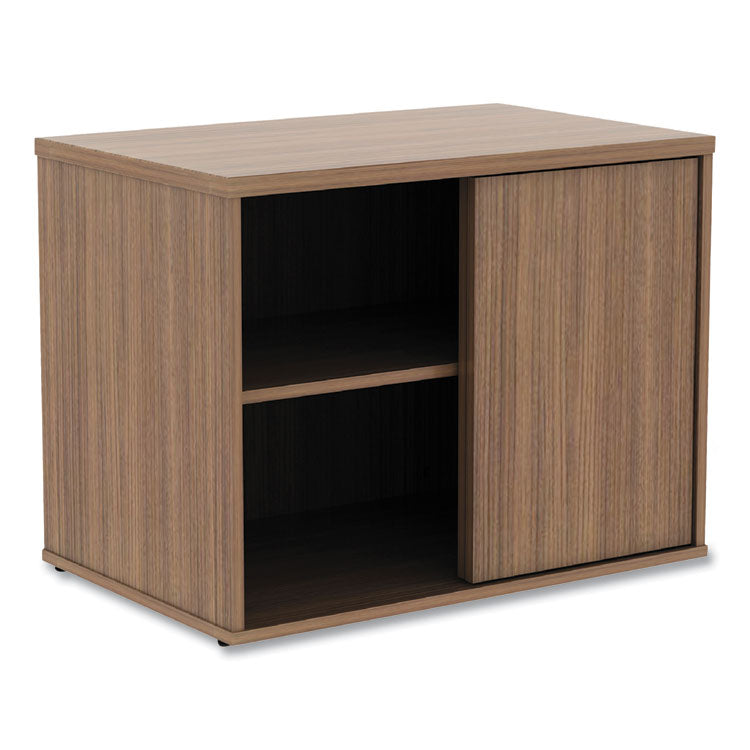 Alera Open Office Low Storage Cabinet Credenza, 29.5 x 19.13 x 22.78, Walnut 1