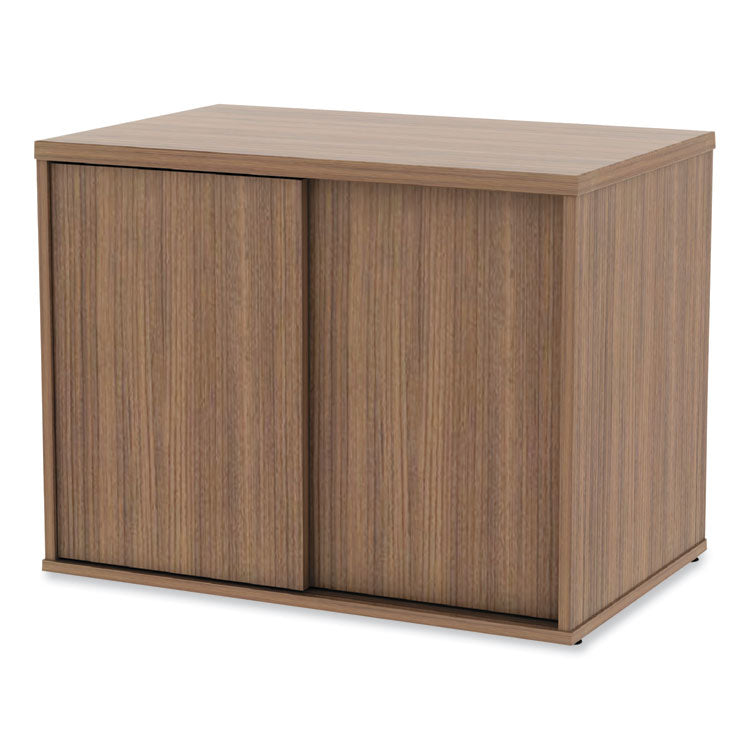 Alera Open Office Low Storage Cabinet Credenza, 29.5 x 19.13 x 22.78, Walnut 8