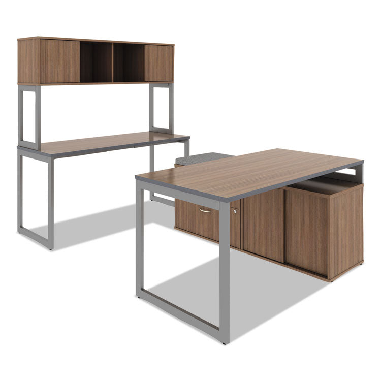 Alera Open Office Desk Series Adjustable O-Leg Desk Base, 47.25 to 70.78w x 23.63d x 28.5h, Silver 9