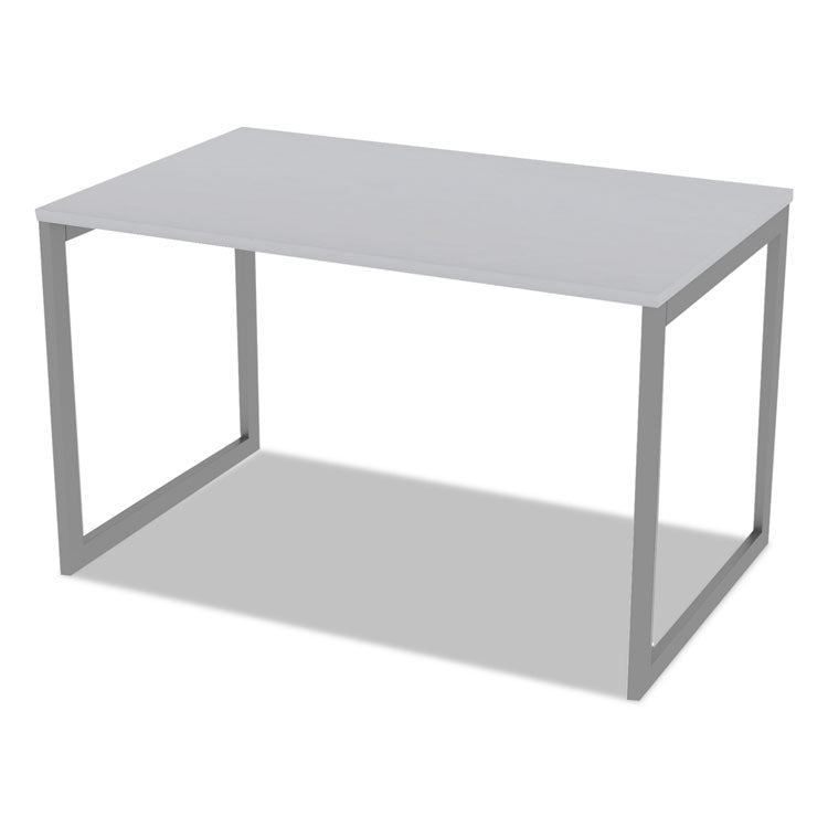 Alera Open Office Desk Series Adjustable O-Leg Desk Base, 47.25 to 70.78w x 29.5d x 28.5h, Silver 3