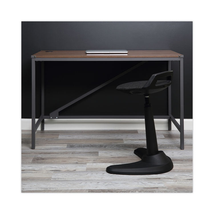 Industrial Series Table Desk, 47.25" X 23.63" X 29.5", Modern Walnut 7