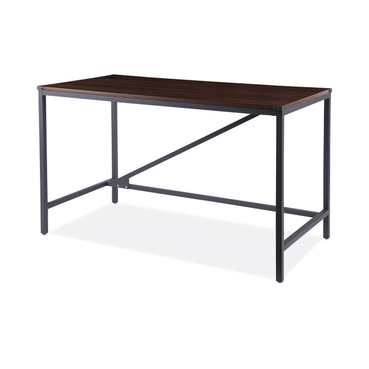 Industrial Series Table Desk, 47.25" X 23.63" X 29.5", Modern Walnut 1