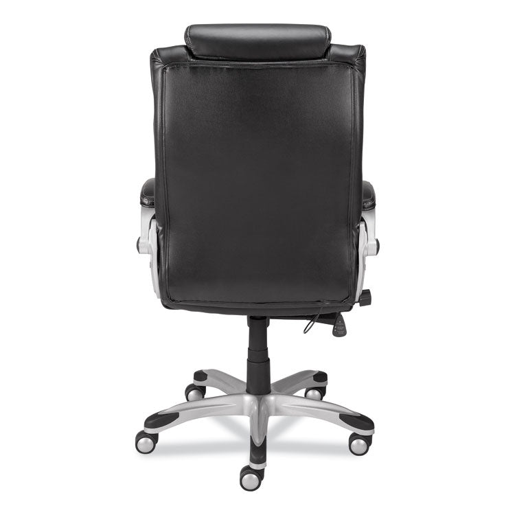 Alera Maurits Highback Chair, Supports Up to 275 lb, Black Seat/Back, Chrome Base 4