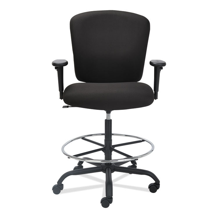 Alera Mota Series Big And Tall Stool, Supports Up To 450 Lb, 28.74" To 32.67" Seat Height, Black 8