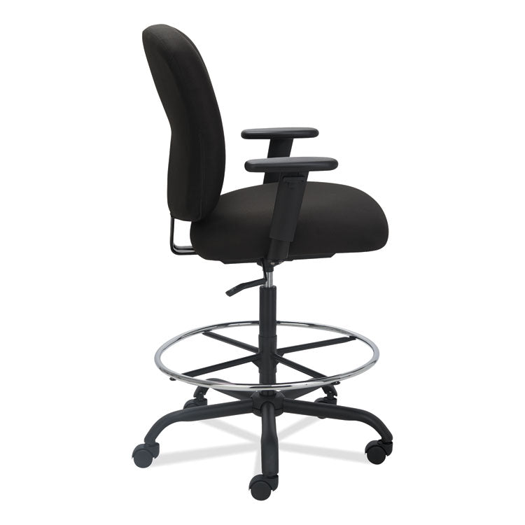 Alera Mota Series Big And Tall Stool, Supports Up To 450 Lb, 28.74" To 32.67" Seat Height, Black 9