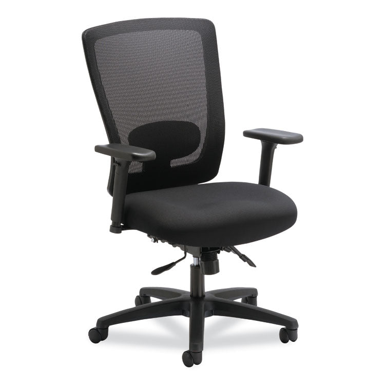 Alera Envy Series Mesh Mid-Back Multifunction Chair, Supports Up To 250 Lb, 17" To 21.5" Seat Height, Black 1