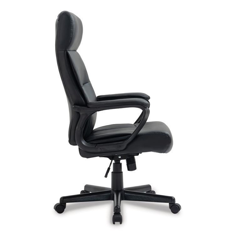 Alera Oxnam Series High-Back Task Chair, Supports Up to 275 lbs, 17.56" to 21.38" Seat Height, Black Seat/Back, Black Base 10