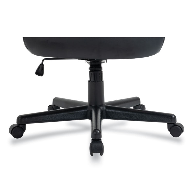 Alera Oxnam Series High-Back Task Chair, Supports Up to 275 lbs, 17.56" to 21.38" Seat Height, Black Seat/Back, Black Base 6