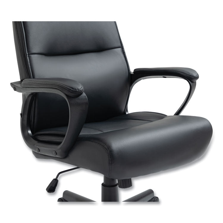 Alera Oxnam Series High-Back Task Chair, Supports Up to 275 lbs, 17.56" to 21.38" Seat Height, Black Seat/Back, Black Base 5