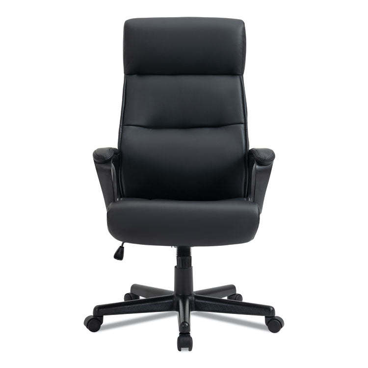 Alera Oxnam Series High-Back Task Chair, Supports Up to 275 lbs, 17.56" to 21.38" Seat Height, Black Seat/Back, Black Base 2