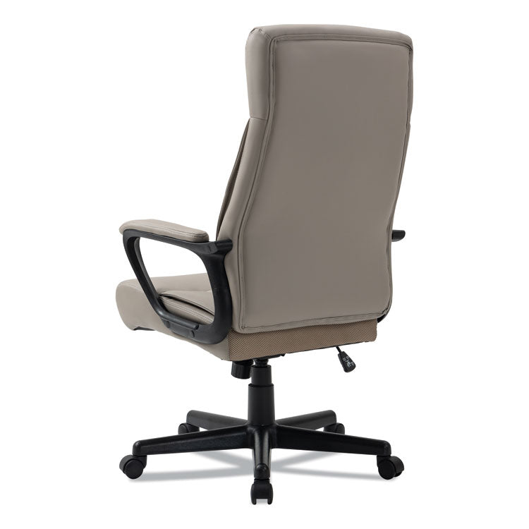 Alera Oxnam Series High-Back Task Chair, Supports Up to 275 lbs, 17.56" to 21.38" Seat Height, Tan Seat/Back, Black Base 8