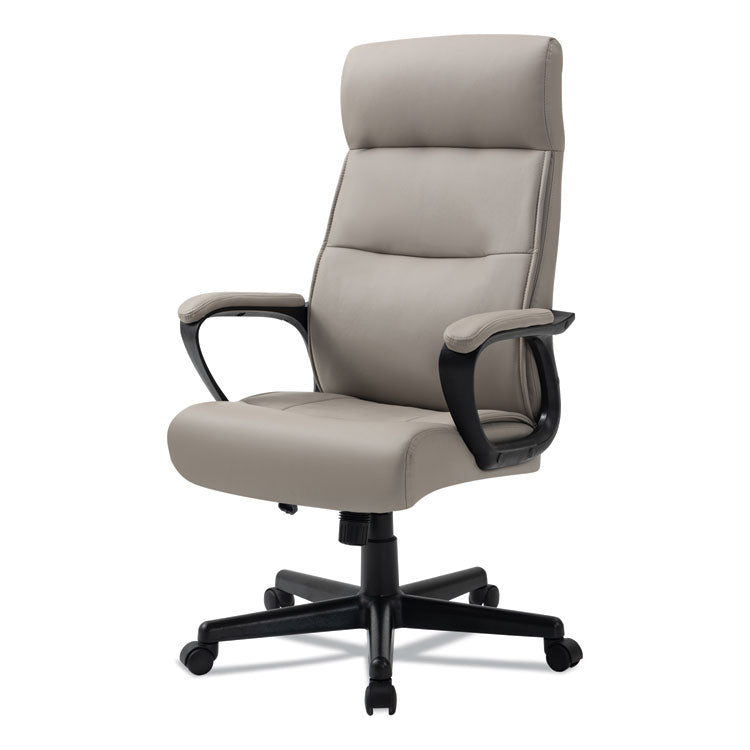 Alera Oxnam Series High-Back Task Chair, Supports Up to 275 lbs, 17.56" to 21.38" Seat Height, Tan Seat/Back, Black Base 3