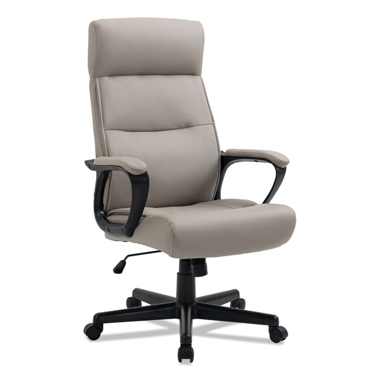 Alera Oxnam Series High-Back Task Chair, Supports Up to 275 lbs, 17.56" to 21.38" Seat Height, Tan Seat/Back, Black Base 1