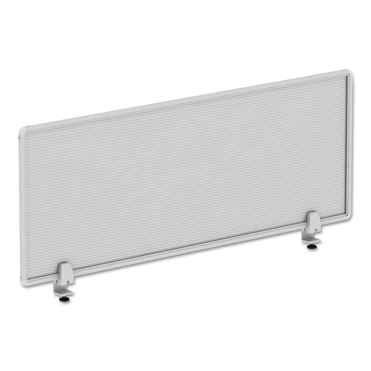 Polycarbonate Privacy Panel, 47w x 0.5d x 18h, Silver/Clear 1