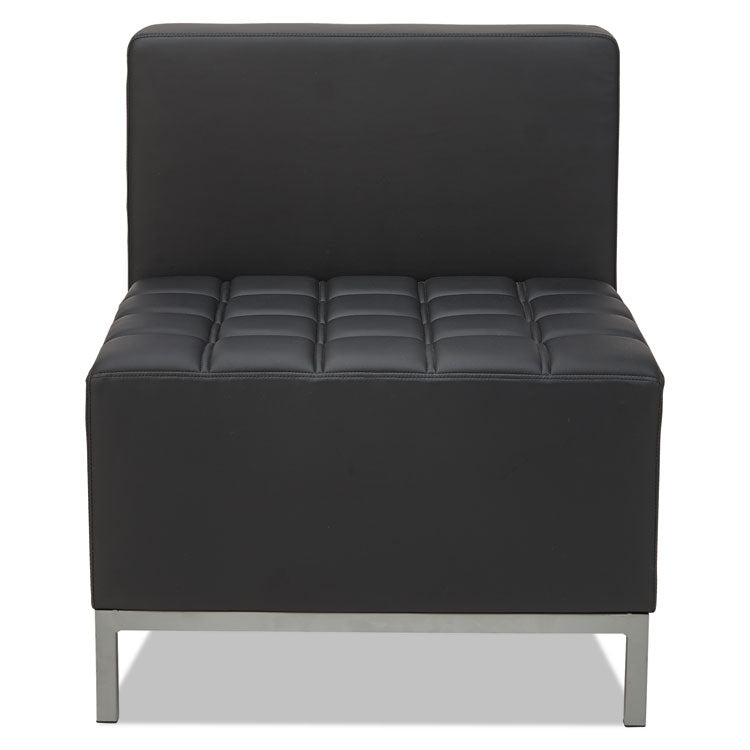 Alera Qub Series Armless L Sectional, 26.38w X 26.38d X 30.5h, Black 1