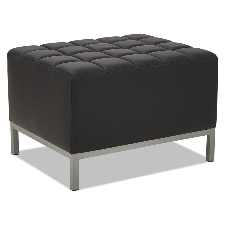 Alera Qub Series Ottoman, 26.38w X 21.5d X 17.5h, Black 1