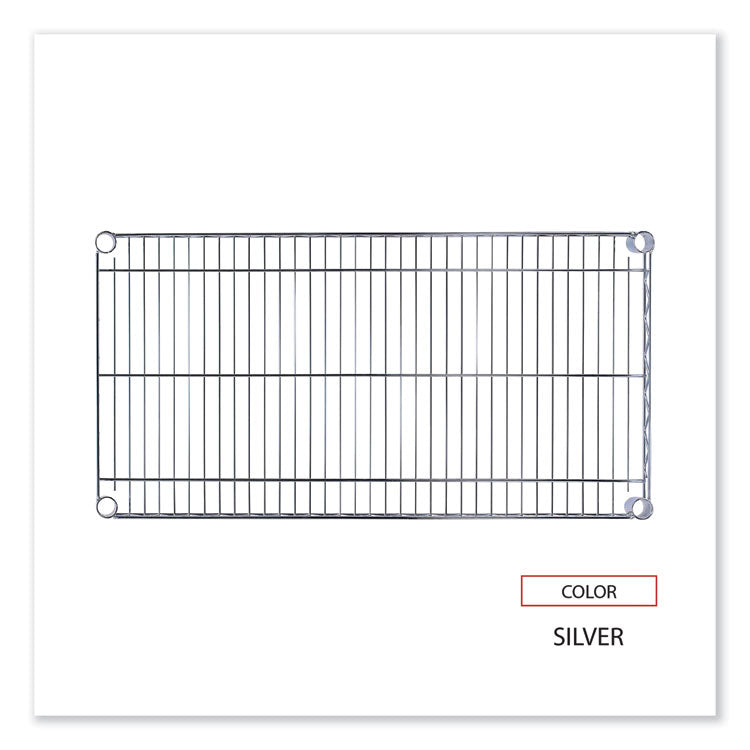 Industrial Wire Shelving Extra Wire Shelves, 36w X 18d, Silver, 2 Shelves/carton 4