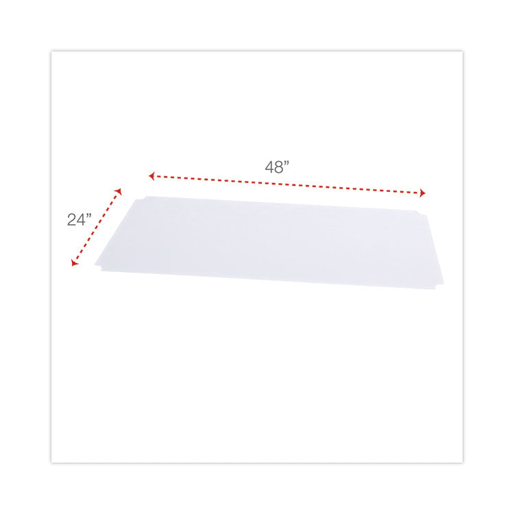 Shelf Liners For Wire Shelving, Clear Plastic, 48w X 24d, 4/pack 2