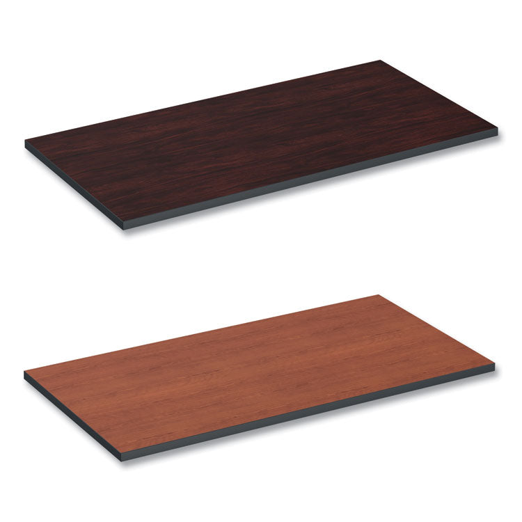 Reversible Laminate Table Top, Rectangular, 47.63 X 23.63, Medium Cherry/mahogany 1