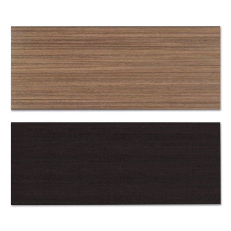 Reversible Laminate Table Top, Rectangular, 59.38w X 23.63d, Espresso/walnut 2