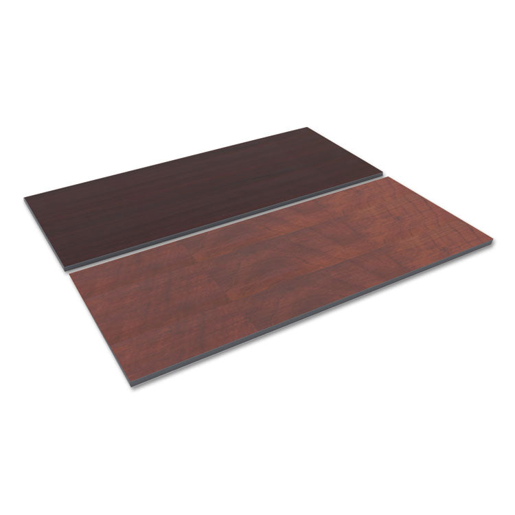 Reversible Laminate Table Top, Rectangular, 71.5 X 29.5, Medium Cherry/mahogany 1