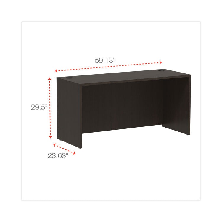 Alera Valencia Series Credenza Shell, 59.13w X 23.63d X 29.5h, Espresso 2