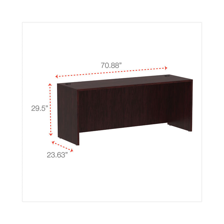 Alera Valencia Series Credenza Shell, 70.88w X 23.63d X 29.5h, Mahogany 2