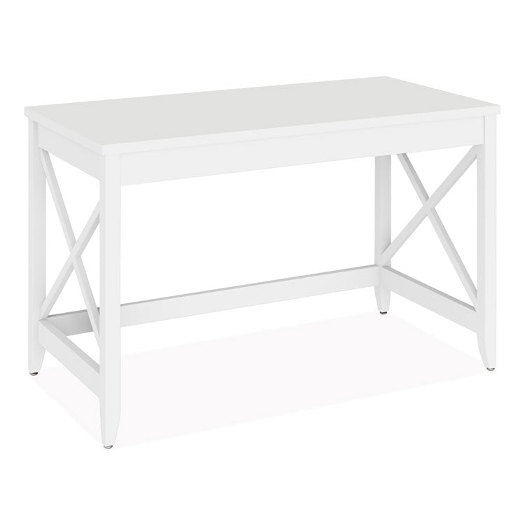 Farmhouse Writing Desk, 47.24" x 23.62" x 29.53", White 1