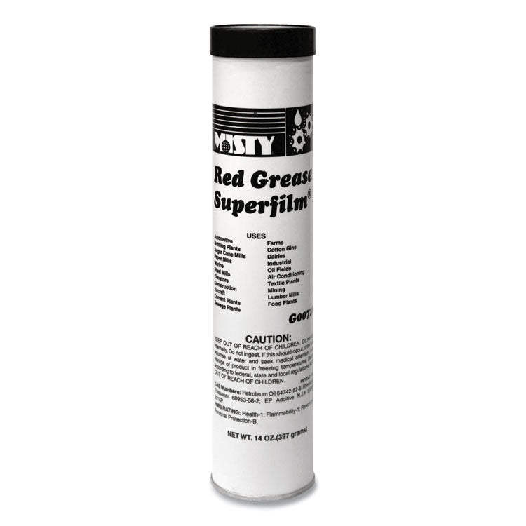 NLGI #2 Red Grease, 14 oz Tube, 48/Carton 1