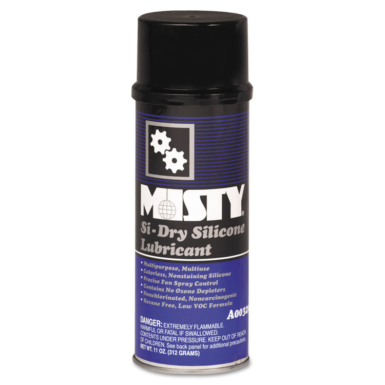 Si-Dry Silicone Spray Lubricant, 11 oz Aerosol Can, 12/Carton 1