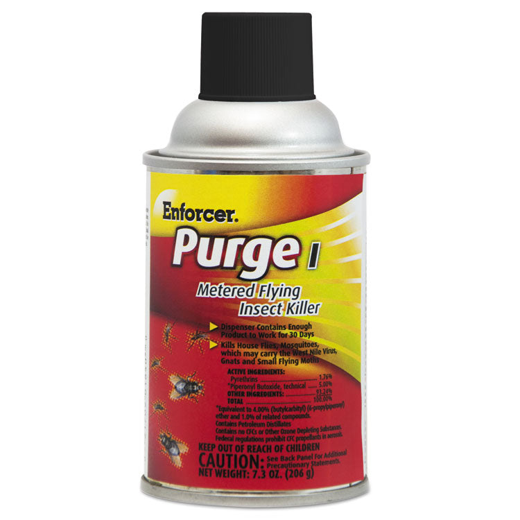 Purge I Metered Flying Insect Killer, 7.3 oz Aerosol Spray, Unscented, 12/Carton 1