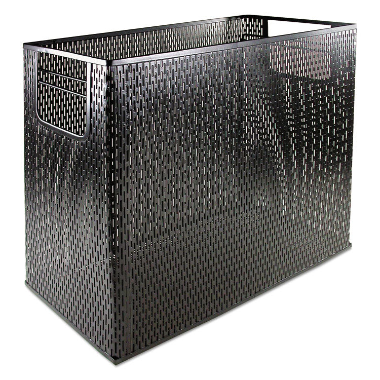 Urban Collection Punched Metal Desktop File, 1 Section, Letter To Legal Size Files, 13" X 5.75" X 10.75", Black 2