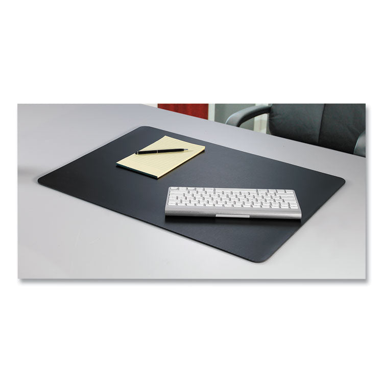 Rhinolin II Desk Pad with Antimicrobial Protection, 36 x 24, Black 3