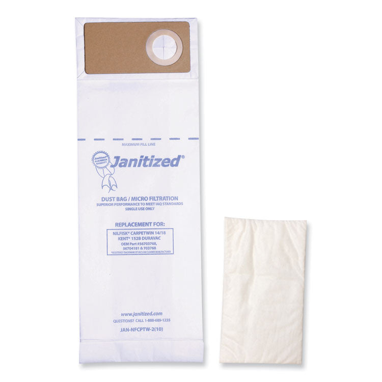 Vacuum Filter Bags Designed To Fit Advance Spectrum Carpetmaster, 100/carton 2