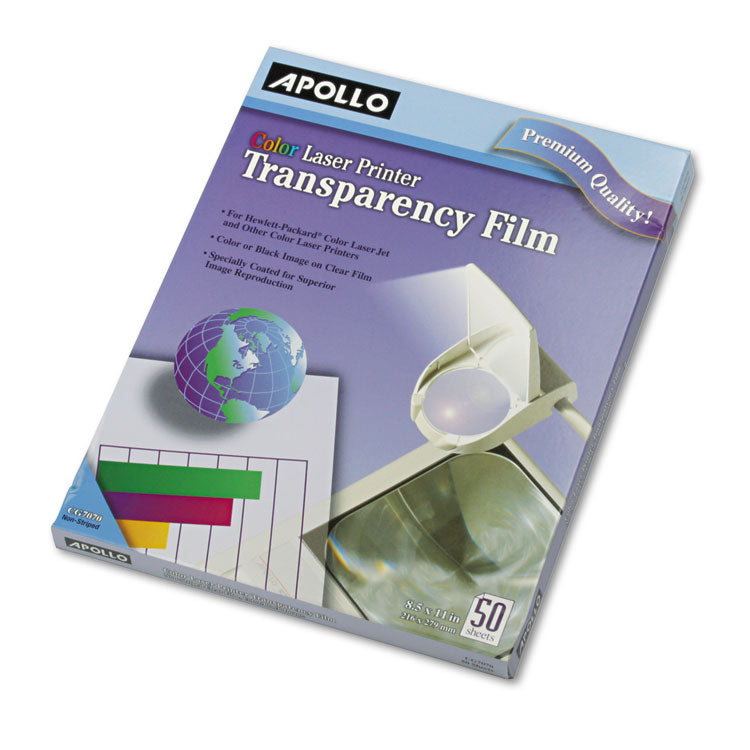 Color Laser Transparency Film, 8.5 X 11, 50/box 1