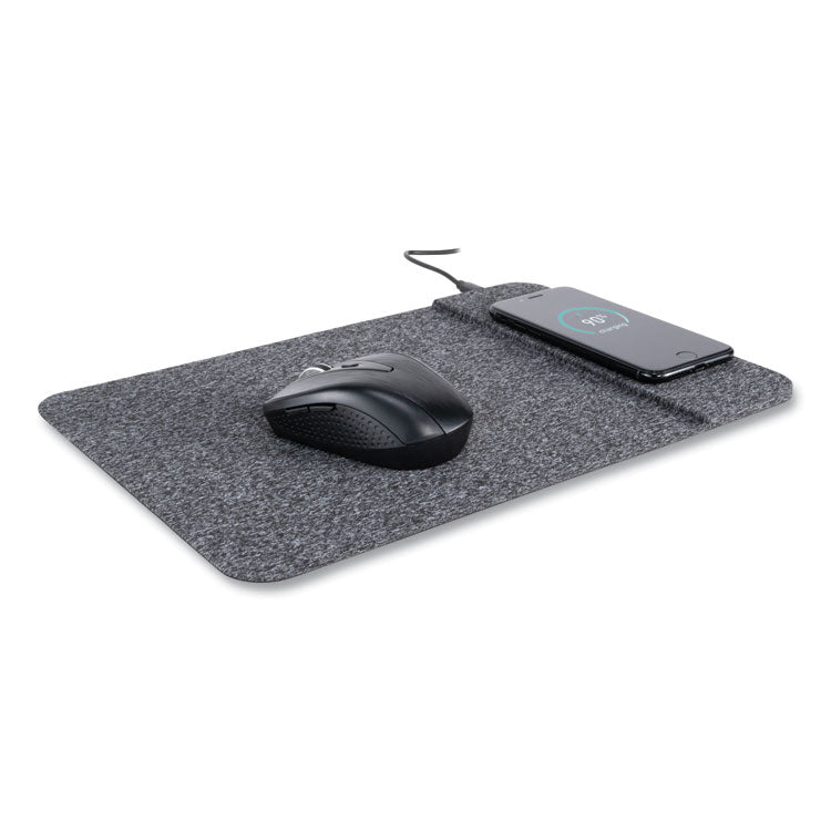 Powertrack Wireless Charging Mouse Pad, 13 x 8.75, Gray 2