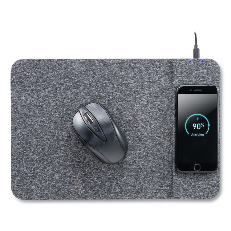 Powertrack Wireless Charging Mouse Pad, 13 x 8.75, Gray 1