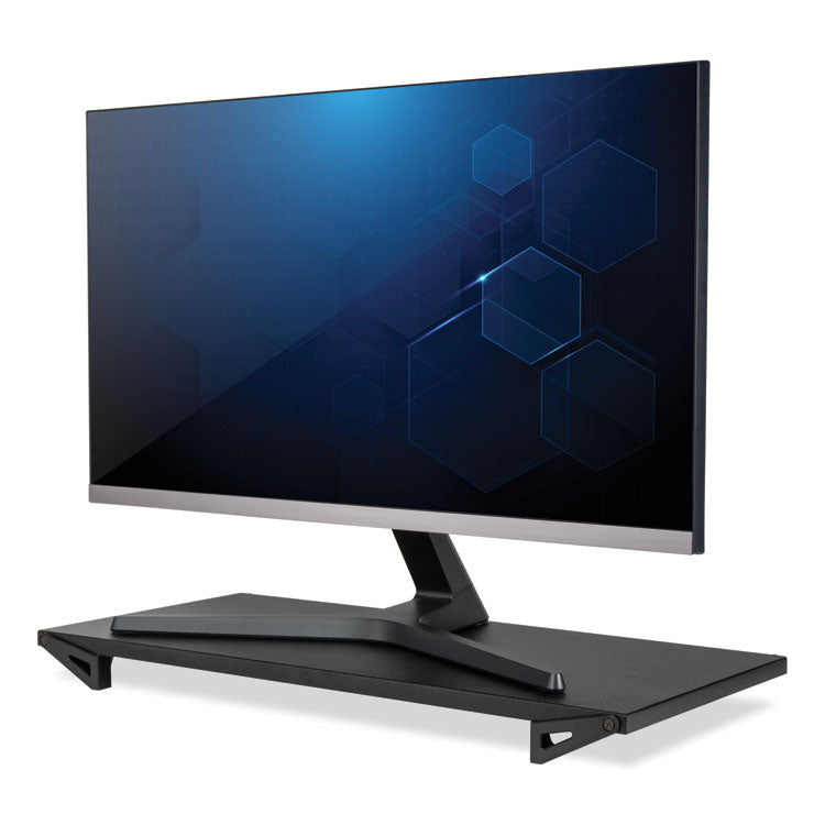 Lo Riser Monitor Stand, For 32" Monitors, 24" X 11" X 2" To 3", Black, Supports 30 Lb 2