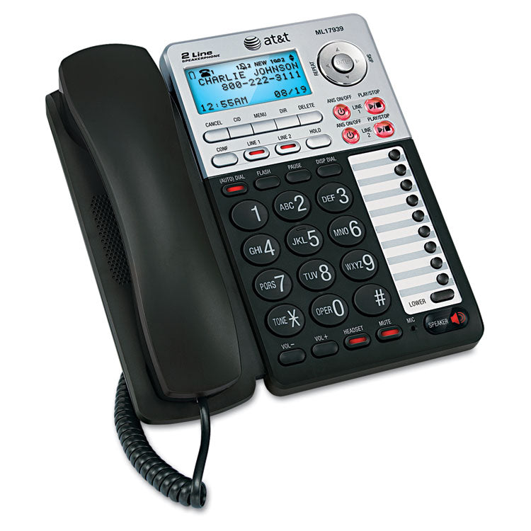 Ml17939 Two-Line Speakerphone With Caller Id And Digital Answering System 1