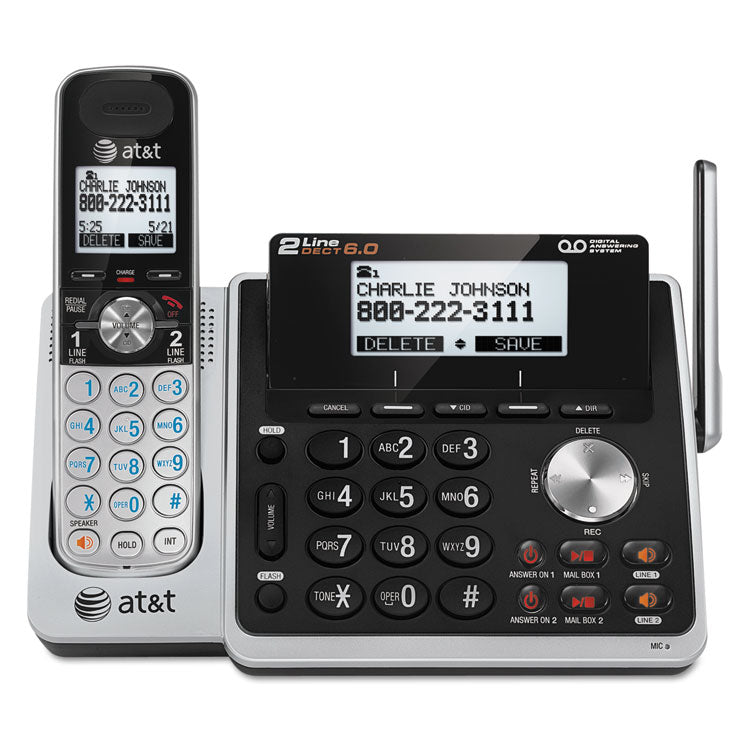 Tl88102 Cordless Digital Answering System, Base And Handset 1