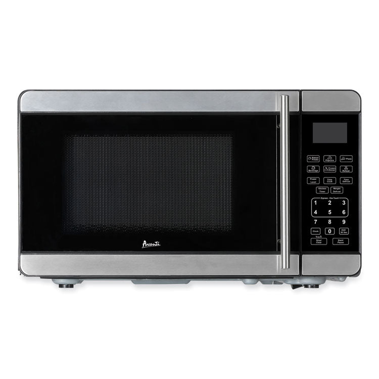 0.7 Cubic Foot Microwave Oven, 700 Watts, Stainless Steel/Black 2