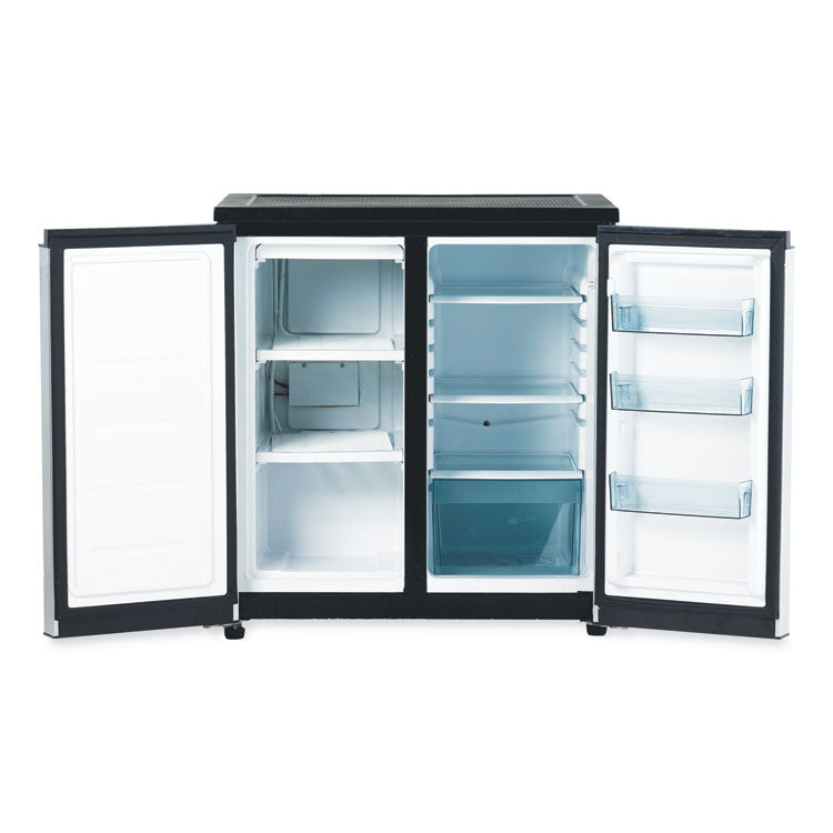 5.5 Cf Side By Side Refrigerator/freezer, Black/stainless Steel 2